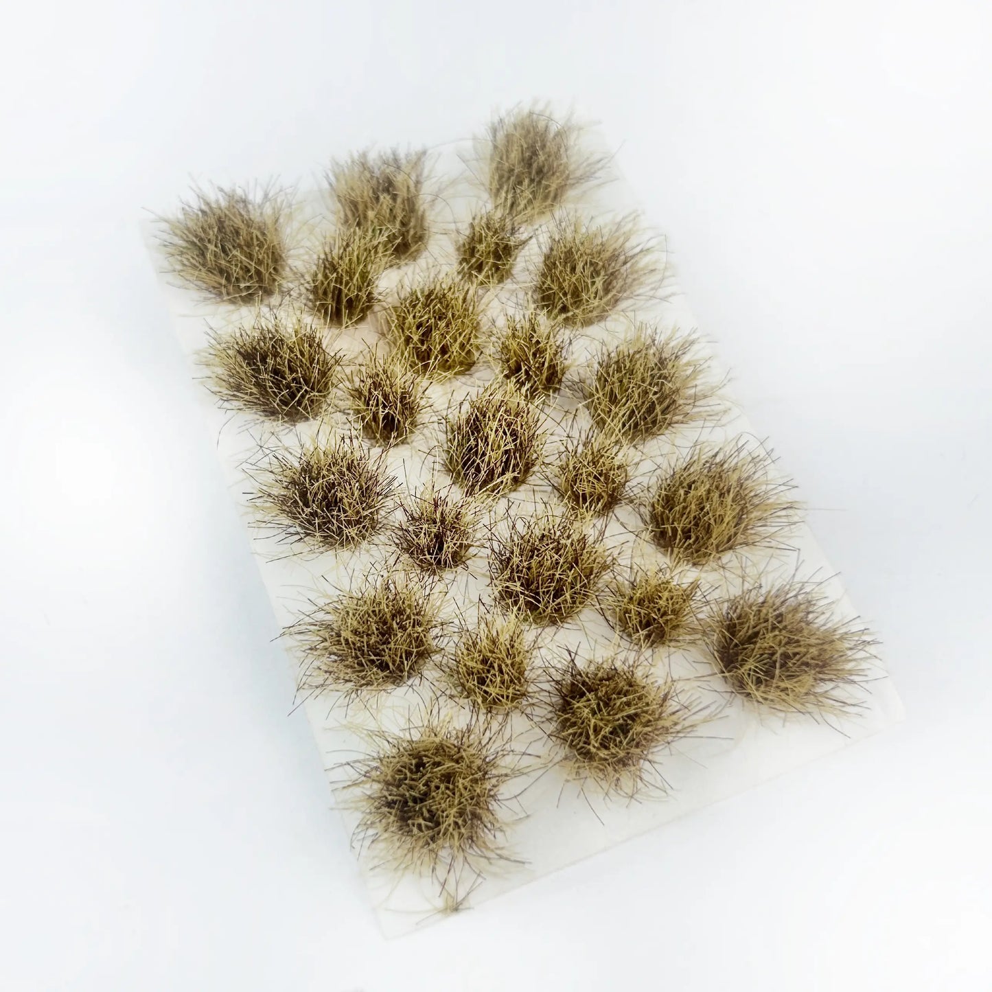 Gradient light green yellow static grass tuft sheet, mixed tone self-adhesive wild grass clumps, realistic meadow foliage, DIY miniature scene, wargame terrain, railroad layout craft accessory