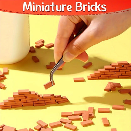 Using miniature model bricks to build fairy‑tale style house for diorama scene layout