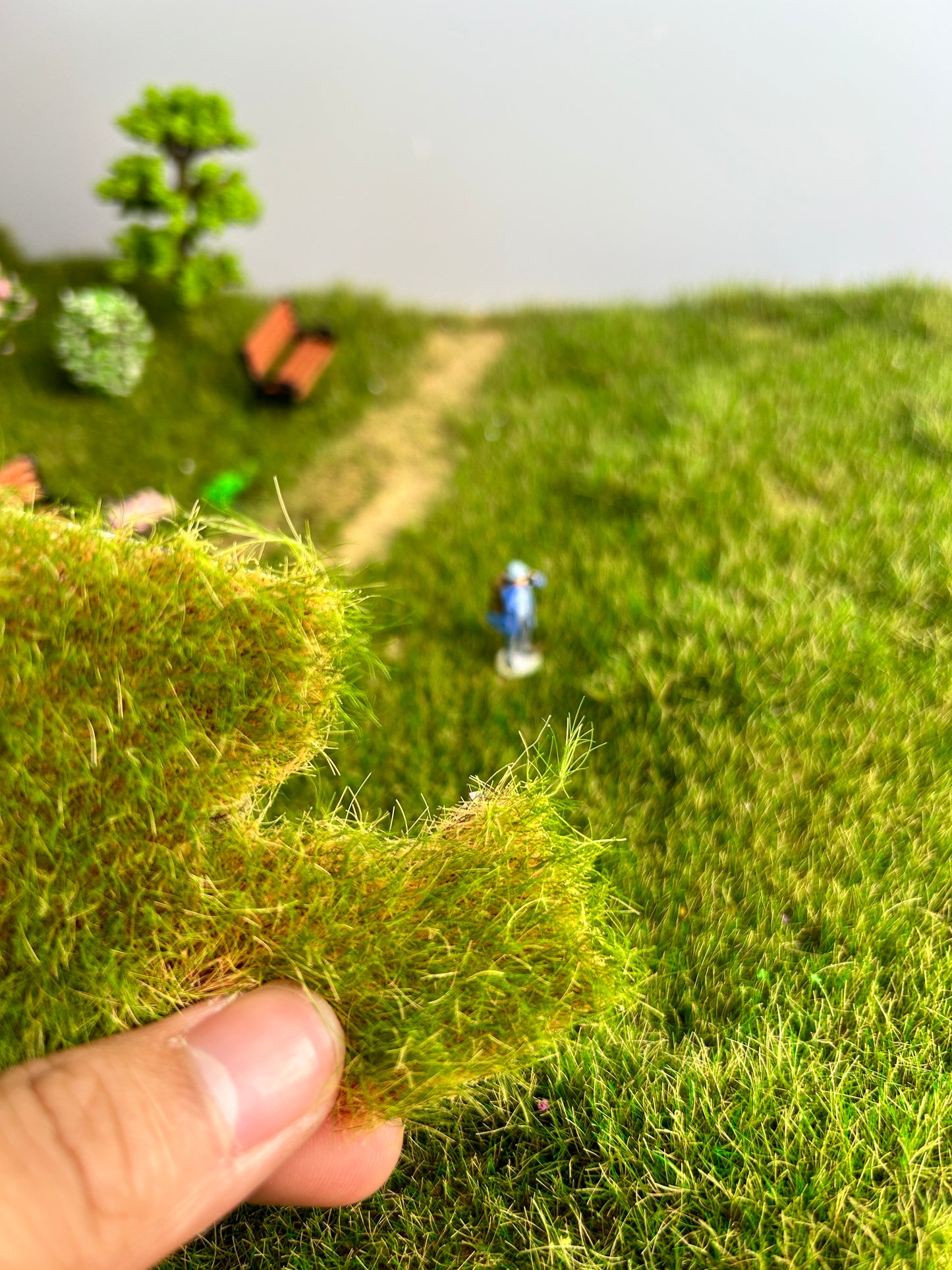 91pcs 8mm Static Grass Tufts - Miniature Diorama Landscape Decor