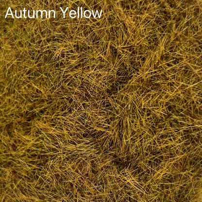 Winter dry brown static grass tuft, dry wasteland miniature terrain material