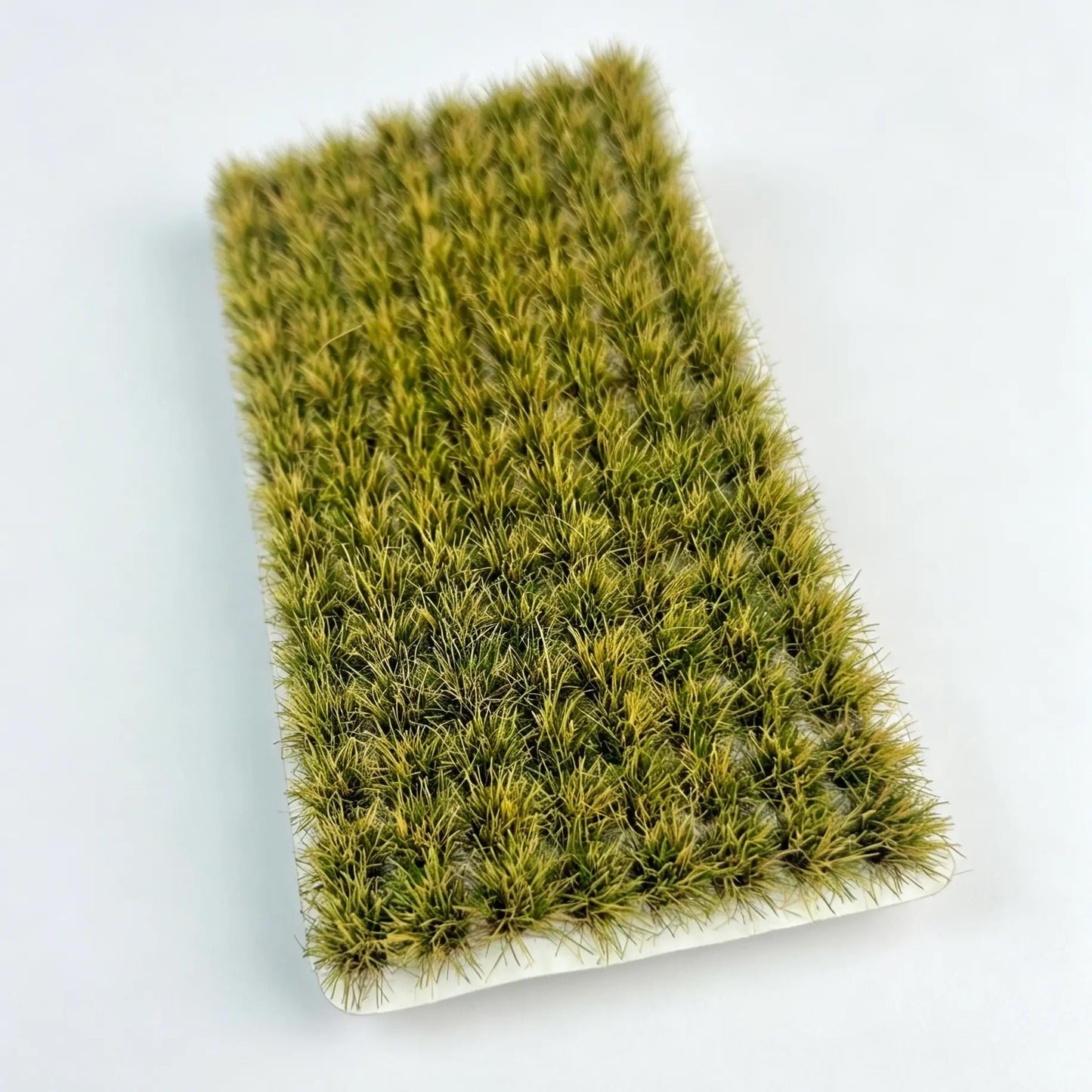 Dark green static grass clumps sheet, self stick mini vegetation for 1:64 scale model terrain hobby DIY scenery making