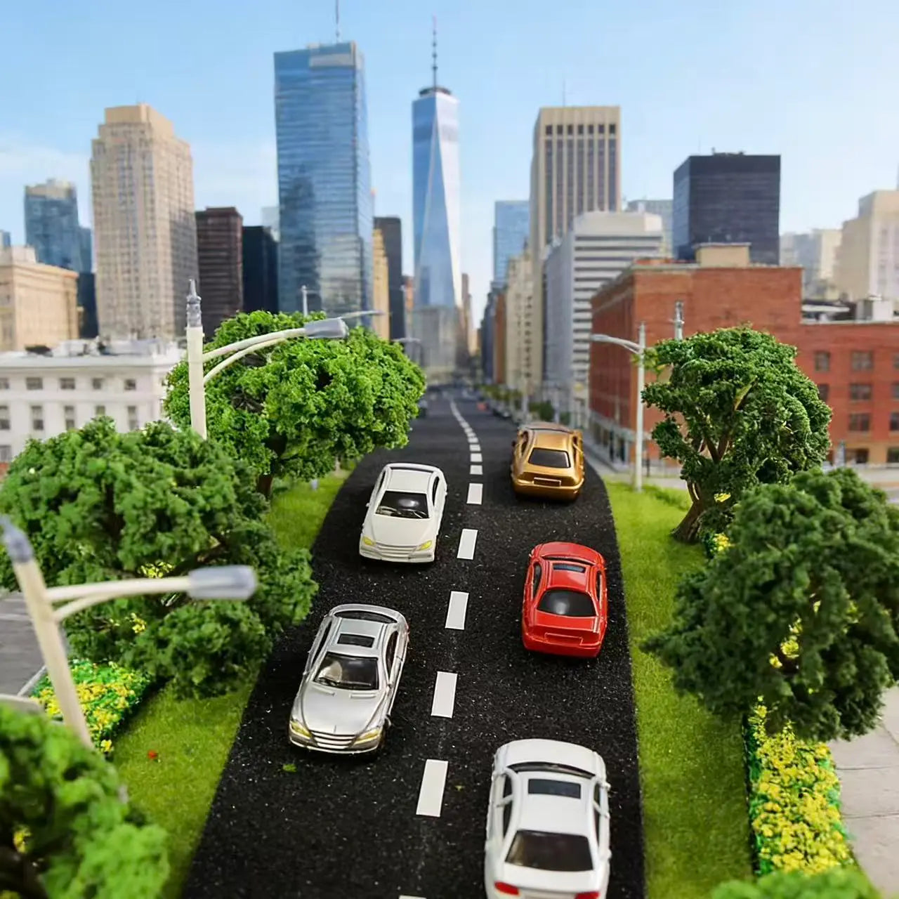 10pcs 1:200 scale tiny static model cars, random assorted colors & sedan designs for city diorama hobby craft
