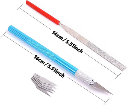 ESD anti‑static stainless steel tweezers set, straight and curved tip for miniature hobby assembly
