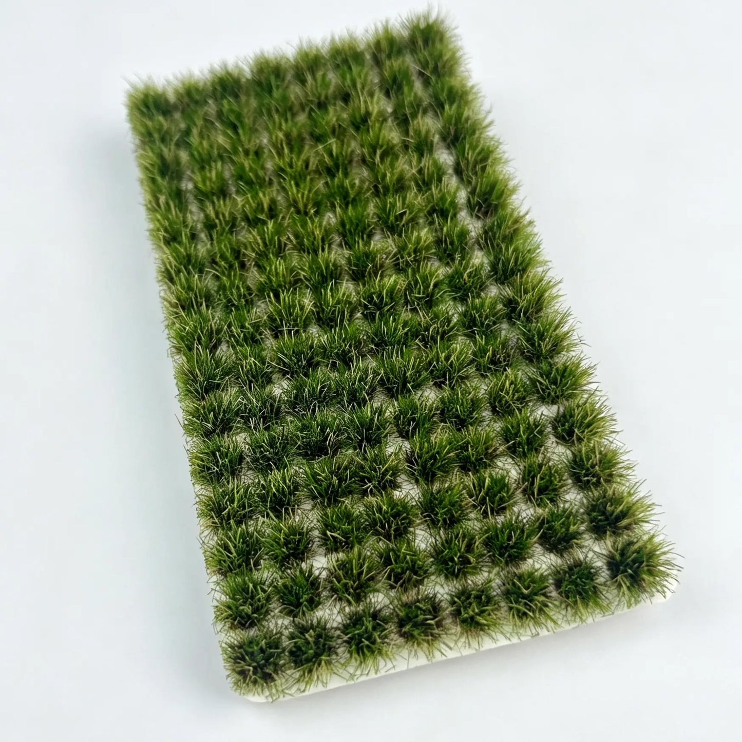 Self-adhesive autumn static grass tufts sheet, realistic dry miniature turf for wargame base, train diorama and dollhouse landscaping