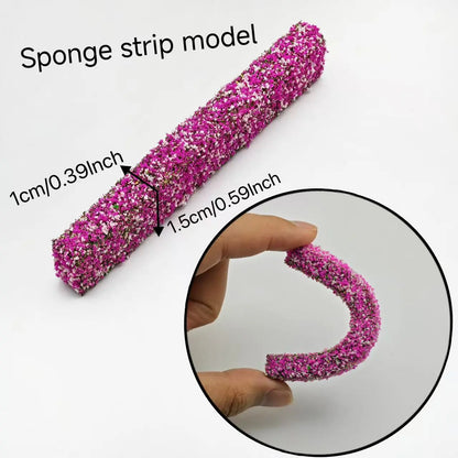 Complete set of 7 colors model hedge strips soft bendable sponge miniature scenery for all scale dioramas