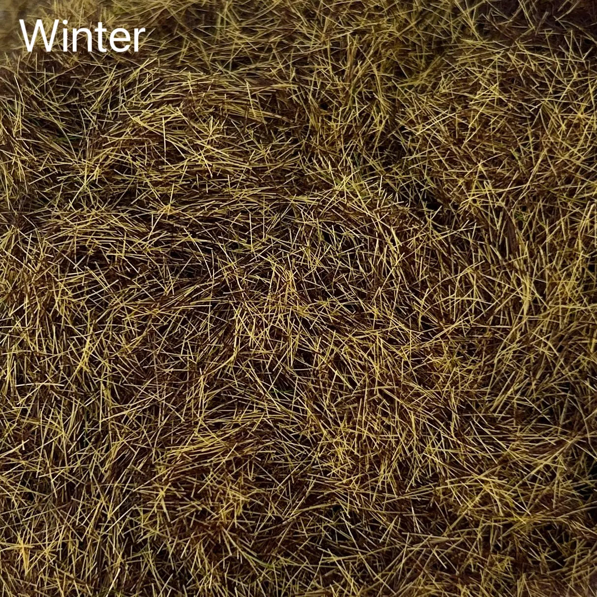 Autumn Green mixed tone static grass flock, natural transition color for model scenery