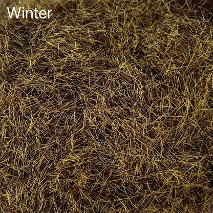 Autumn Green mixed tone static grass flock, natural transition color for model scenery