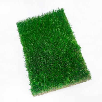 Dark green pre-finished static grass mat, lifelike lawn static grass tufts for scale model, wargame battlefield, railway scenery and hobby diorama craft