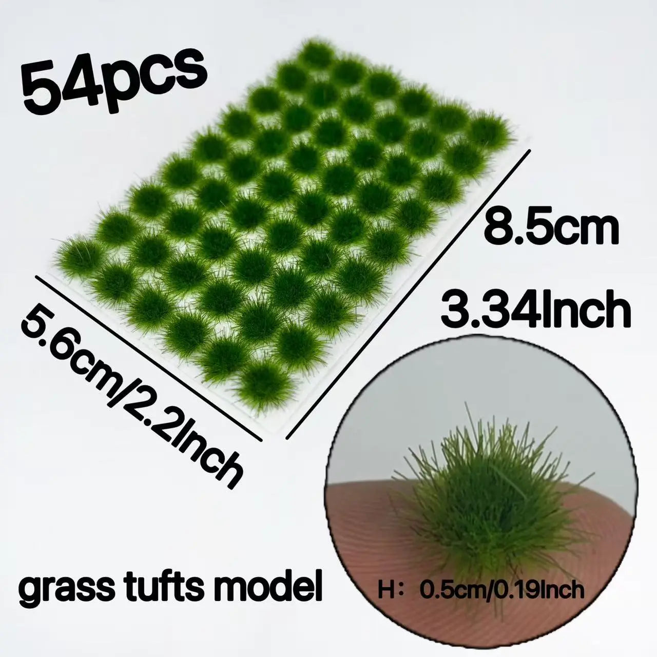 Dry winter brown static grass tufts mat sheet with 54 weathered grass clumps, aged miniature terrain grass sheet for wargame tabletop, railway layout seasonal scenery and autumn wasteland diorama craft scale model materials