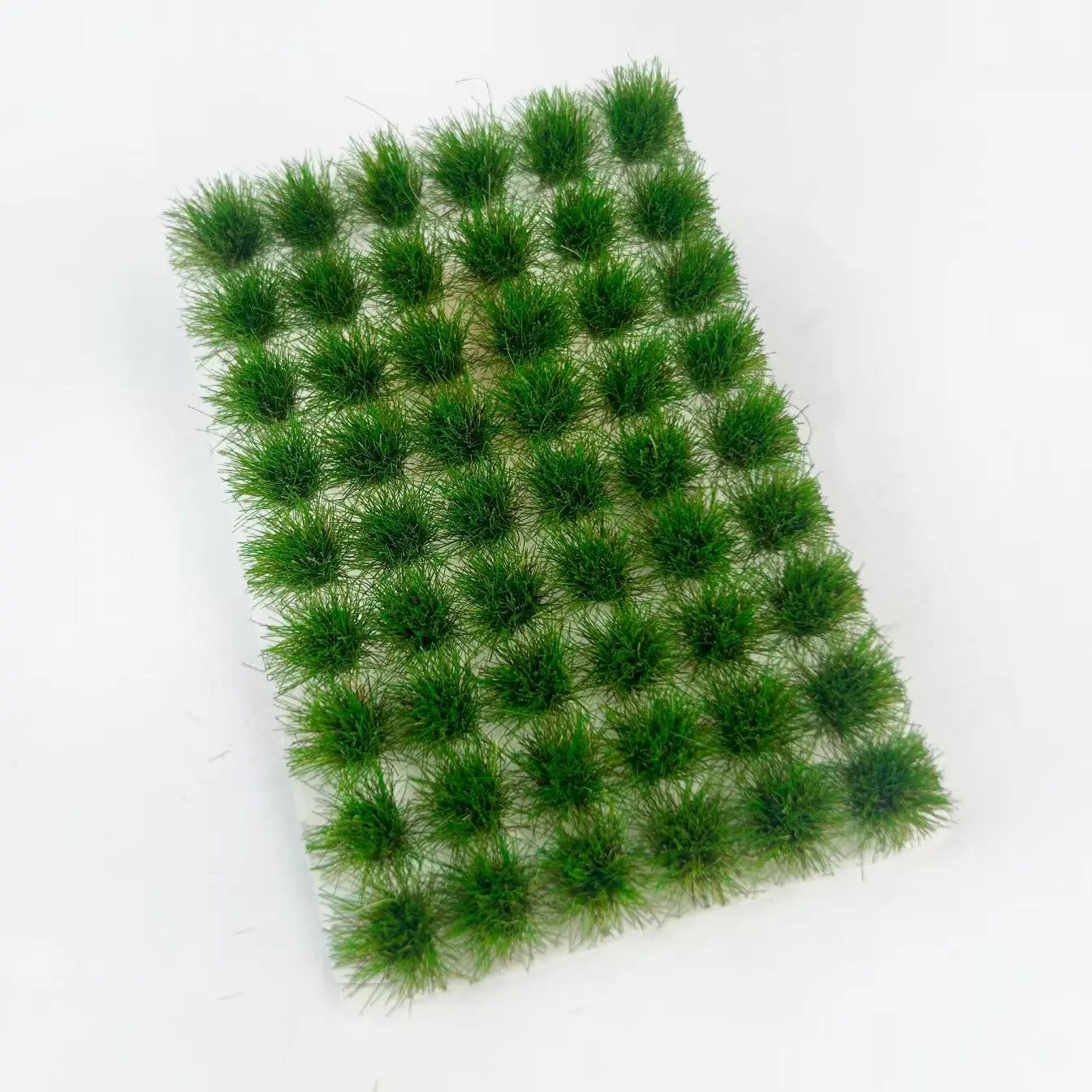 4 seasonal color assortment blister pack of pre-made static grass tufts mat sheets, complete miniature terrain grass kit for scale model building, wargame tabletop scenery, railway layout and multi-scene diorama craft hobby accessories