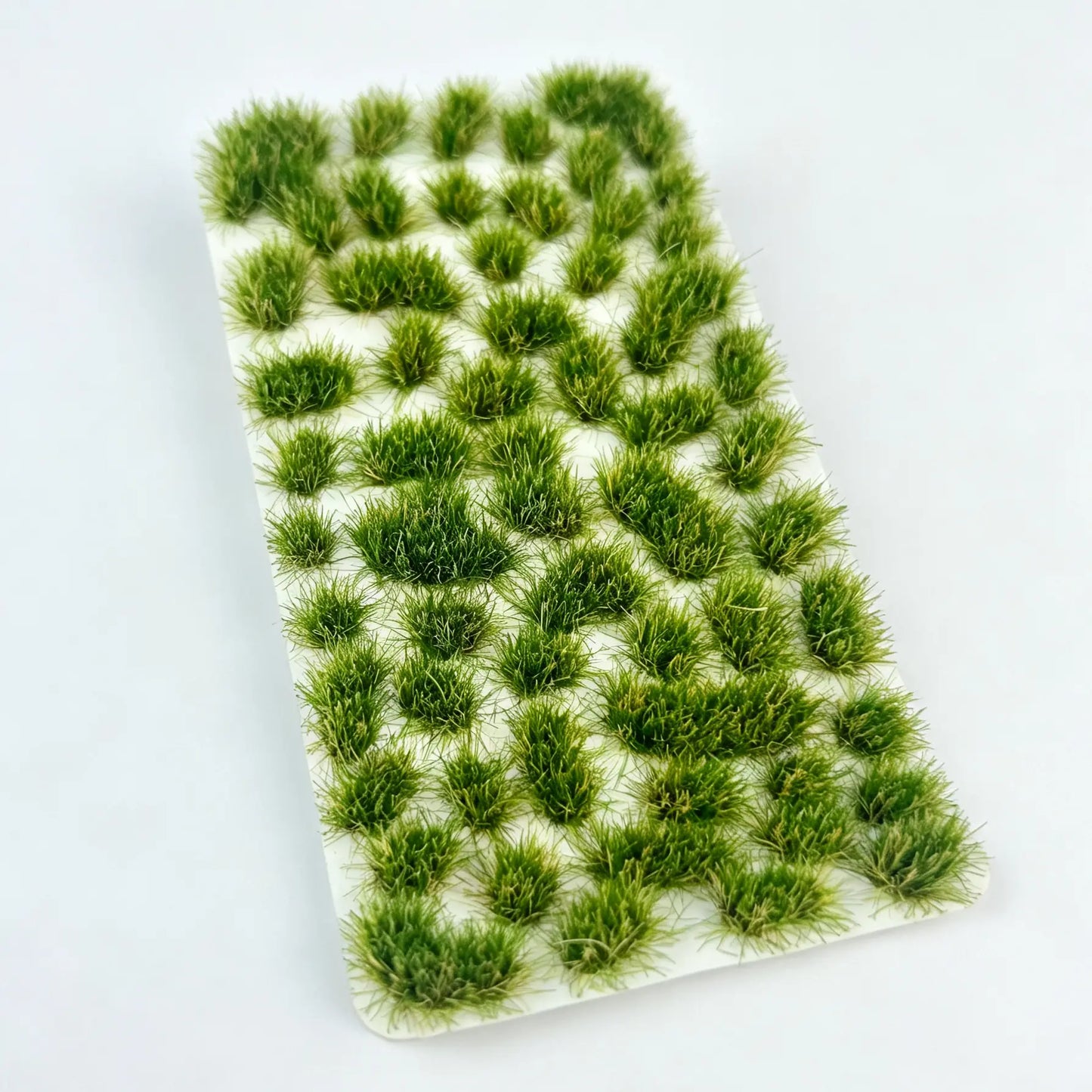  Mixed natural green static grass tufts, self stick mini grass clusters for 1:64 1:35 scale diorama ground cover
