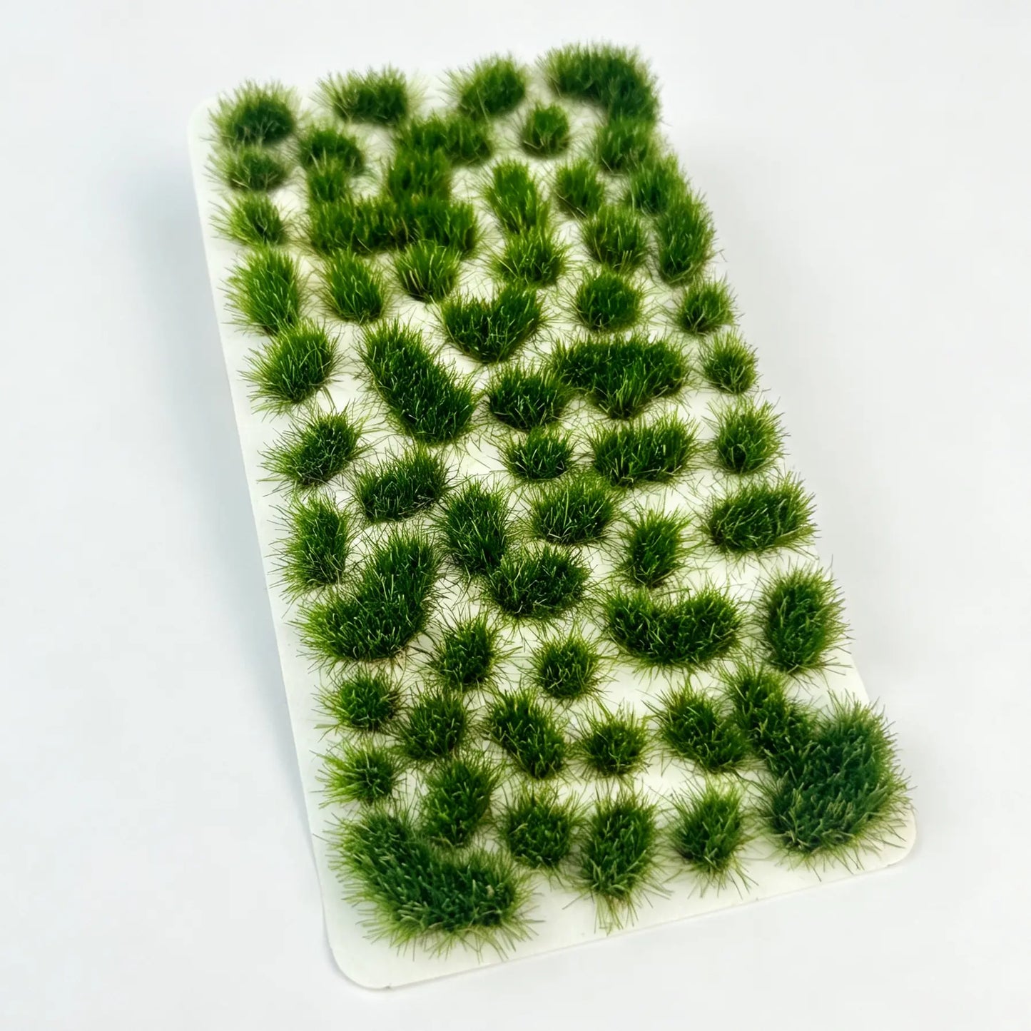  Irregular shape lime green static grass tufts sheet, 10.8x6cm self-adhesive mini grass for model landscape decoration