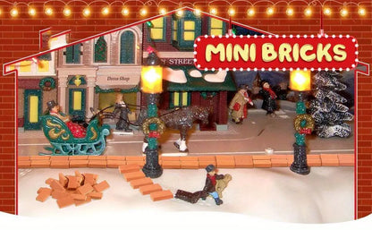 Using tweezers to place miniature bricks when constructing scale‑model diorama wall 