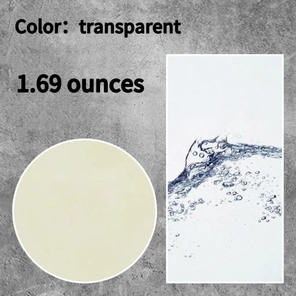 1.69 ounces transparent clear water texture effect paste, realistic bubble and ripple water simulation gel for scale model river, stream, fountain miniature diorama and wargame scenery making